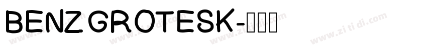 BENZ GROTESK字体转换